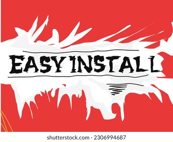 fragmentos de papel con Easy Install