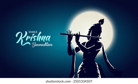 Shree Krishna Janmashtami Celebration. Janmashtami Indian Lord Krishna Born Day. Janmashtami Wishes. Wallpapers and Post Design.