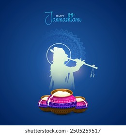 shree krishna janmashtami dahi handi festival. Indian festival Janmashtami celebration banner, digital post, poster and card design