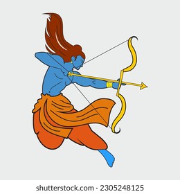SHREE RAM ILLUSTRATION VECTOR ART