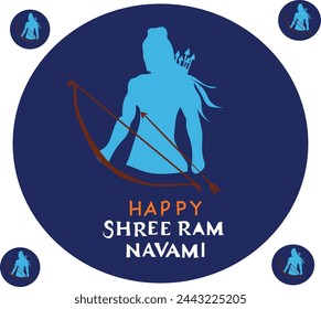 shree ram navami diwas cultural background and bow and arrow
