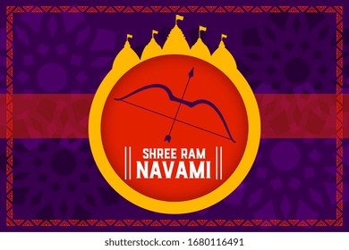 shree ram navami festival celebration concept background
