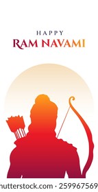 Shree Ram Navami Greeting, God Ram Background Design. A Hindu festival celebrated of lord ram birthday.