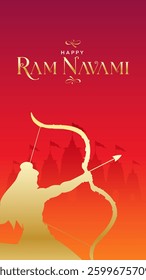 Shree Ram Navami Greeting, God Ram Background Design. A Hindu festival celebrated of lord ram birthday.