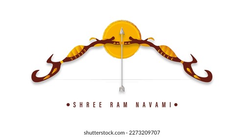 Shree Ram Navami, vector illustration