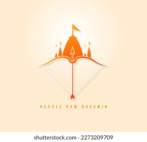 Shree Ram Navami, vector illustration