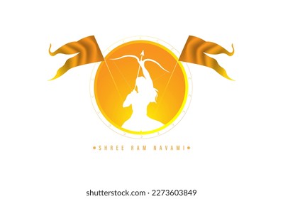 Shree Ram Navami, vector illustration