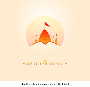 Shree Ram Navami vector illustration