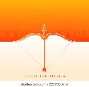 Shree Ram Navami vector illustration