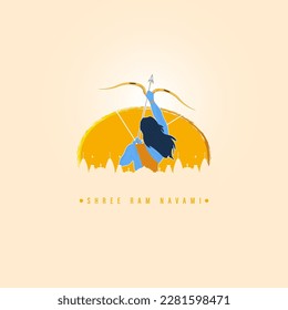 Shree Ram Navami vector illustration