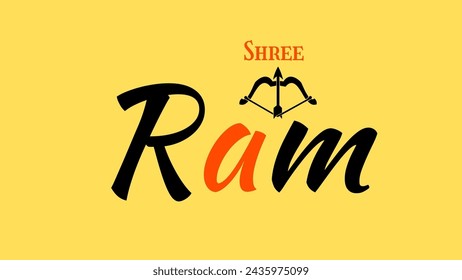 shree ram Text design art  Inspirational and motivational quotes typography designs: for prints, posters, cards, t shirt, coffee mug hoodies etc. 