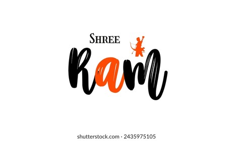 shree ram Text design art  Inspirational and motivational quotes typography designs: for prints, posters, cards, t shirt, coffee mug hoodies etc. 