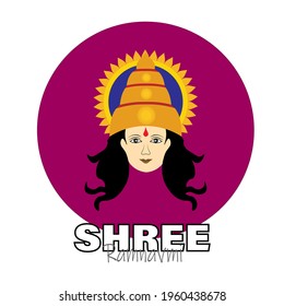 Shree ramnavmi with ram ,vector illustration.