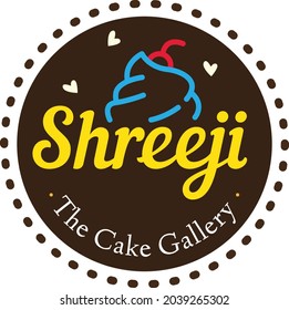 Diseño de vectores con el logotipo de la tienda de copas de Shreeji