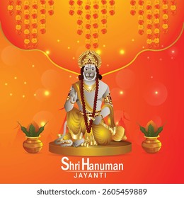 Shri hanuman jayanti indian festival background