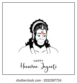 Shri Hanuman Jayanti, Vector illustration design.
