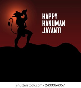 Shri hanuman jayanti vector illustration. Hanuman Jayanti vector. Happy Hanuman Jayanti.