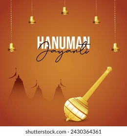 Shri hanuman jayanti vector illustration. Hanuman Jayanti vector. Happy Hanuman Jayanti.