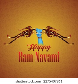 Shri ram navami, mit Schleife und scharfem Hintergrund