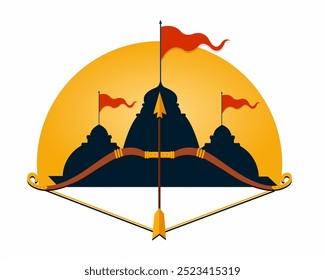 shri ram navami lord rama grande arco e flecha dussehra feliz