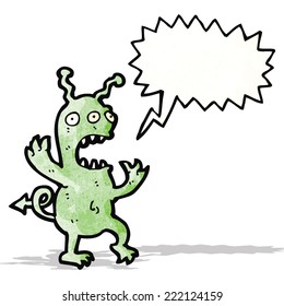 irritierender Alien-Cartoon