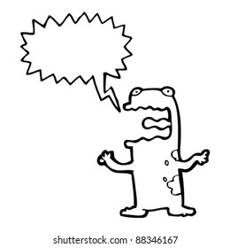 caricatura de rana shrieg