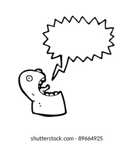 shrieking ghost cartoon character