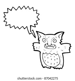 shrieking little gremlin cartoon
