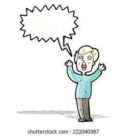 shrieking man cartoon