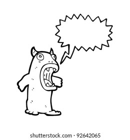 shrieking monster cartoon