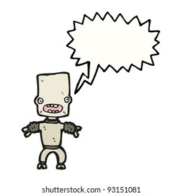 shrieking robot cartoon