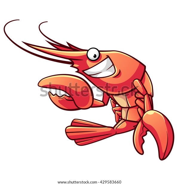 Shrimp Cartoon Vector Art Isolated On Stock Vector (Royalty Free ...