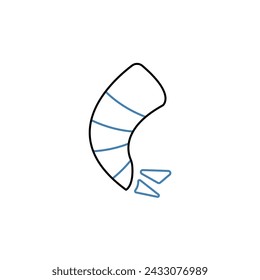 shrimp concept line icon. Simple element illustration. shrimp concept outline symbol design.