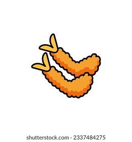 shrimp crisp icon vector design templates