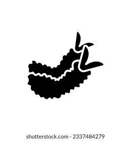 shrimp crisp icon vector design templates