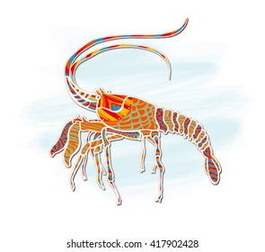 Shrimp, decorative