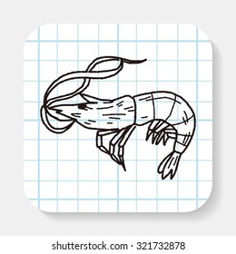 Shrimp doodle