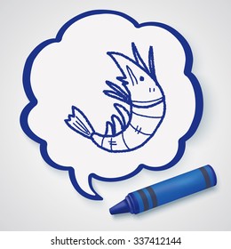 shrimp doodle
