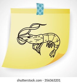 Shrimp doodle