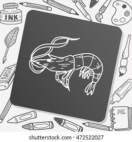 Shrimp doodle