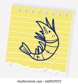 shrimp doodle