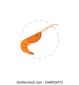 shrimp. Fish and sea products colorful vector flat icon. shrimp. Fish and sea products colorful vector flat icon. shrimp. Fish and sea products colorful vector flat icon. 