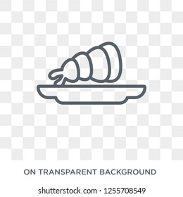 Shrimp icon. Shrimp design concept from Restaurant collection. Simple element vector illustration on transparent background.