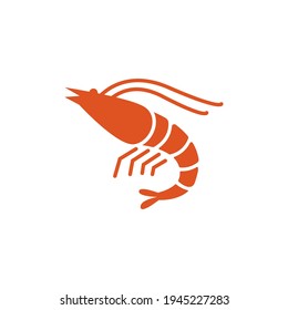 Shrimp-Symboldesign-Vorlage, Vektorgrafik