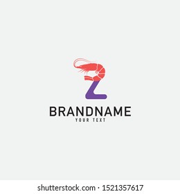 Shrimp icon in flat style isolated. Seafood Restaurant with Shrimp Logo Vector Concept Isolated Vector. EPS 10.