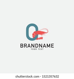 Shrimp icon in flat style isolated. Seafood Restaurant with Shrimp Logo Vector Concept Isolated Vector. EPS 10.