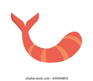 Shrimp icon. Food design. vector graphic