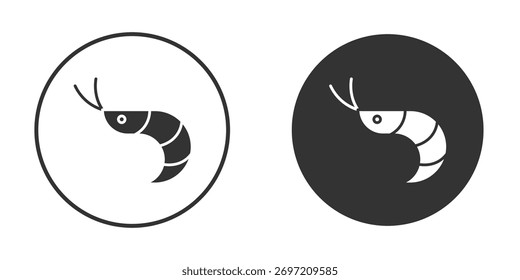 Garnelen-Icon-Illustration. Pixel-Vektorgrafiken - Vektor.