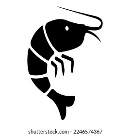 shrimp icon isolated on white background,best choice for your awesome project