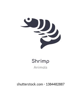shrimp icon. isolated shrimp icon vector illustration from animals collection. editable sing symbol can be use for web site and mobile app